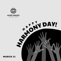 Harmony Day Hands Instagram Post Design
