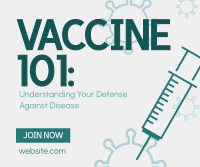 Health Vaccine Webinar Facebook Post Design