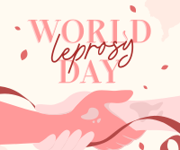 Happy Leprosy Day Facebook Post Design