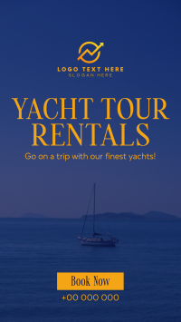 Relaxing Yacht Rentals Facebook Story Design