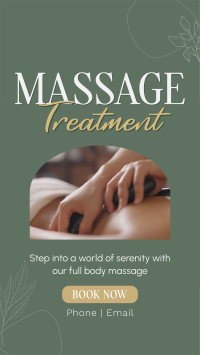 Massage Treatment Wellness Instagram reel Image Preview