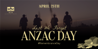 Silhouette Anzac Day Twitter Post Image Preview