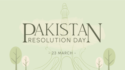 Pakistan Day Landmark Facebook event cover Image Preview