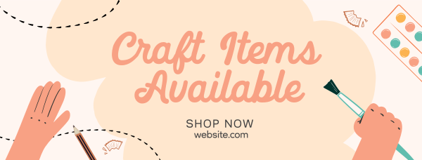 Handmade Crafts Facebook Cover Design Image Preview