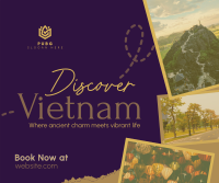 Vietnam Travel Tour Scrapbook Facebook Post Design