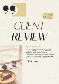 Spa Client Review Flyer Image Preview