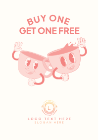 Coffee Buy One Get One  Flyer Design