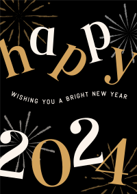 Bright New Year Poster Design