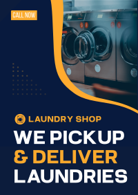 Laundry Delivery Flyer Design