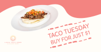 Taco Tuesday Doodle Facebook Ad Design