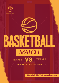 Upcoming Basketball Match Poster Image Preview