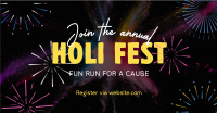 Holi Fest Fun Run Facebook Ad Design