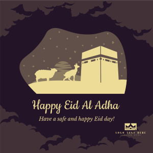 Eid Al Adha Kaaba Instagram post Image Preview