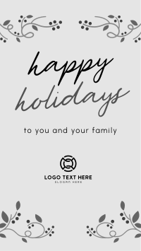 Holiday Season Greeting Facebook Story Design