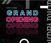 Neon Tokyo Opening Facebook Post Design