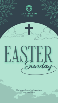 Floral Easter Sunday TikTok Video Image Preview