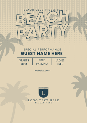 Beach Club Party Flyer Image Preview