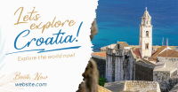 Beautiful Places In Croatia Facebook Ad Design