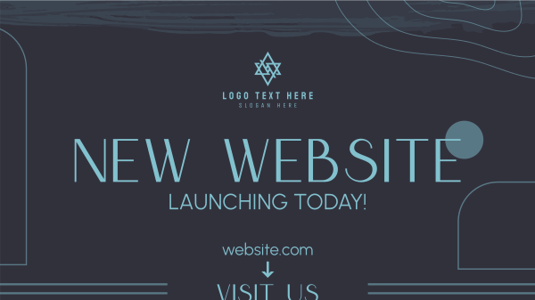 Simple Website Launch Facebook Event Cover Design Image Preview