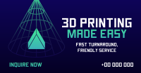 3D Printing Service Facebook Ad Design