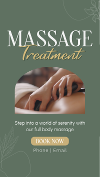 Massage Treatment Wellness Instagram Story Design