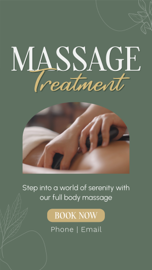 Massage Treatment Wellness Instagram story Image Preview