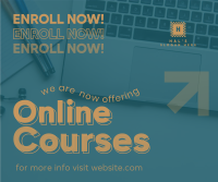 Online Courses Enrollment Facebook post Image Preview