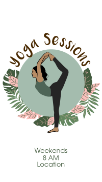 Yoga Sessions Facebook Story Design