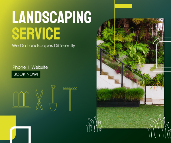 Landscaping Service Facebook Post Design Image Preview