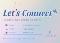 Modern Connect With Us Postcard Design