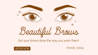 Beautiful Brows Facebook Event Cover Design