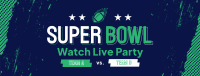 Football Watch Party Facebook Cover Design