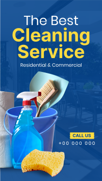 The Best Cleaning Service Facebook Story Design