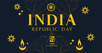 Decorative India Day Facebook Ad Design
