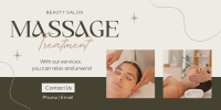 Beauty Salon Service Twitter Post Design