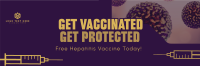 Simple Hepatitis Vaccine Awareness Twitter Header Image Preview