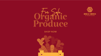Organic Produce For Sale Facebook Event Cover Design