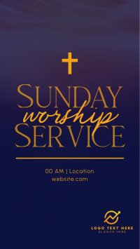 Blessed Sunday Service YouTube Short Design