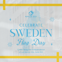 Commemorative Sweden Flag Day Linkedin Post Image Preview