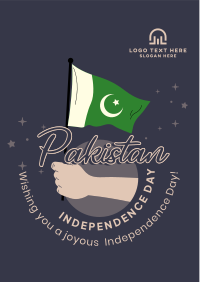 Raise Pakistan Flag Flyer Design