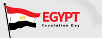 Egypt Flag Brush Facebook Cover Design