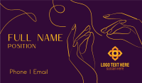 Beauty Technician Services Business Card Image Preview