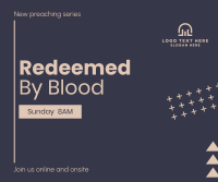 Redeemed by Blood Facebook Post Design
