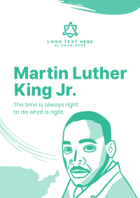 Martin Luther Portrait Poster Design