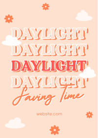 Quirky Daylight Saving Flyer Image Preview