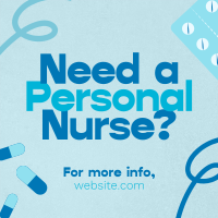 Caring Professional Nurse Linkedin Post Image Preview