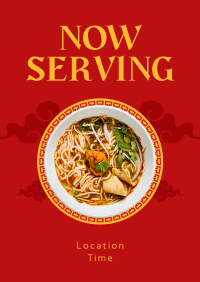 Chinese Noodles Poster Design