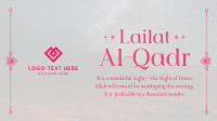 Peaceful Lailat Al-Qadr Facebook Event Cover Design