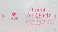 Peaceful Lailat Al-Qadr Facebook Event Cover Image Preview
