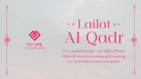 Peaceful Lailat Al-Qadr Facebook event cover Image Preview
